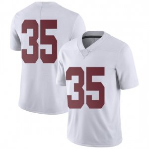 NCAA Men's Alabama Crimson Tide #35 Shane Lee Stitched College Nike Authentic No Name White Football Jersey YQ17U70SS